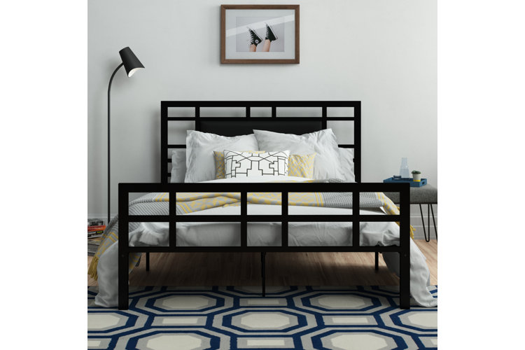 Currin queen upholstered on sale platform bed